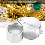 20X Folding Jeweler Loupe Handheld Magnifying Glass