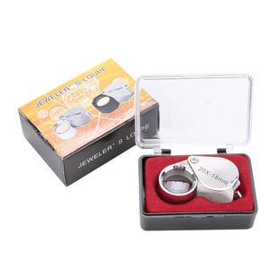 20X Folding Jeweler Loupe Handheld Magnifying Glass