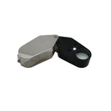 20X Jewelry Magnifier With Light Portable Handheld Loupe Pocket Magnifying Glass
