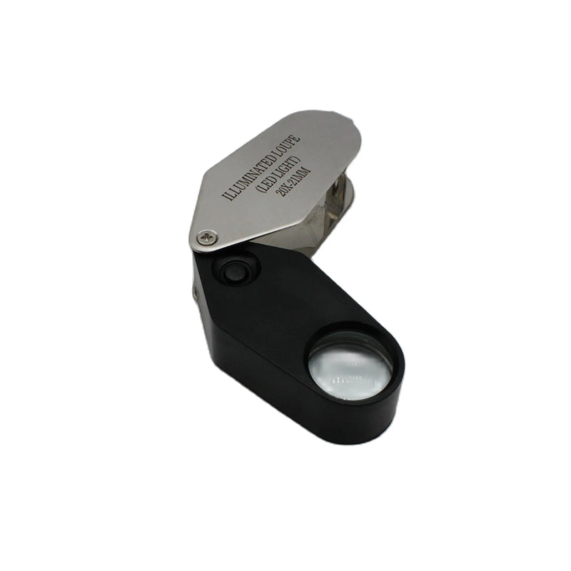 Portable Folding Magnifier Loupe LED Jewelry Magnifying Glass