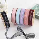20 Yards 2.5cm Flower Bouquet Ribbon for Holiday Box