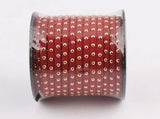 20Yds Red Suede Cord,Gold Studded Faux Cord,Bracelet Necklace Making