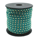 20Yds Sea Green Suede Cord 5mmx2mm