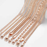 20cm Rose Gold Womens Chain Bracelet 585 Jewelry LCBB1