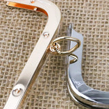 Metal Square Purse Frame Kiss Clasp Handbag Handles DIY Hardware