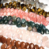 Yellow Jade Tiger Eye Stone 13x18mm