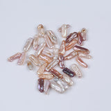 20g/Bag 8-12mm Natural Biwa Pearl Loose Bead Random Colors Decoration