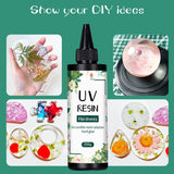 20g UV Resin Glue Clear Hard Epoxy Resin for Jewelry Making with UV Lamp