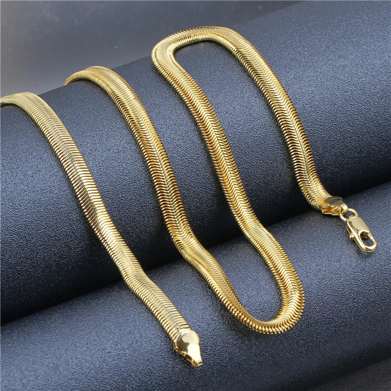 20in Snake Chain Necklace Soft Deformation Summer Vacation Jewelry 6MM
