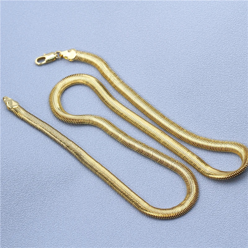 20in Snake Chain Necklace Soft Deformation Summer Vacation Jewelry 6MM