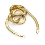 20in Snake Chain Necklace Soft Deformation Summer Vacation Jewelry 6MM