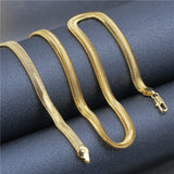20in Snake Chain Necklace Soft Deformation Summer Vacation Jewelry 6MM