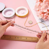 20m Brass Cable Chains Flat Oval Paperclip Necklace Chain Links