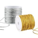 20m Metallic Elastic Cords Stretch Cord Ribbon for Jewelry Craft Making