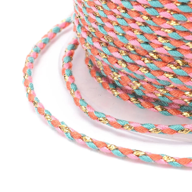20m 4-Ply Cotton Cord Macrame Thread For DIY Crafts and Jewelry Making