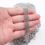 20m Stainless Steel Round Beads Chain DIY Jewelry Making
