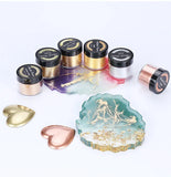 DIY Marble Metal Powder 6 Colors Epoxy Resin Silicone Mold Jewelry Making Silver