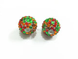 20mm 100pcs/lot Mixed Color Rhinestone Beads for Kids Jewelry Making