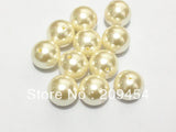 100pcs 20mm Ivory Cream Chunky Round Pearl Beads Kids Jewelry Making