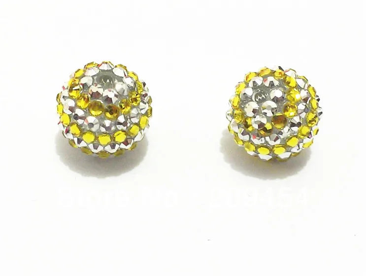 20mm Stripe Resin Rhinestone Ball Beads,Chunky Beads For Jewelry Making