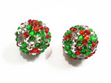 20mm 100 pcs Mixed Resin Rhinestone Ball Beads for Kids Jewelry Making