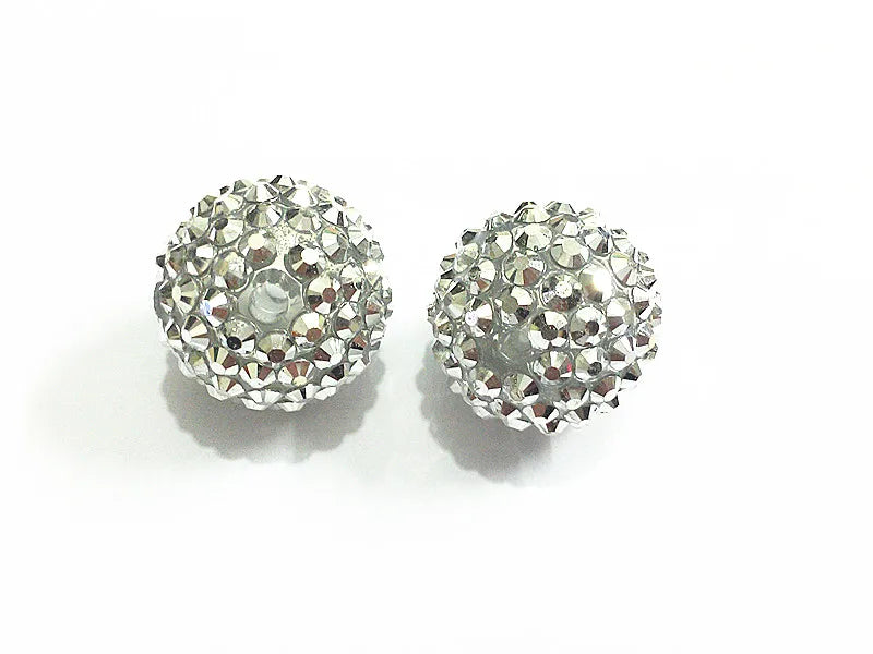 100pcs 20mm Rhinestone Beads for Kids Jewelry Making