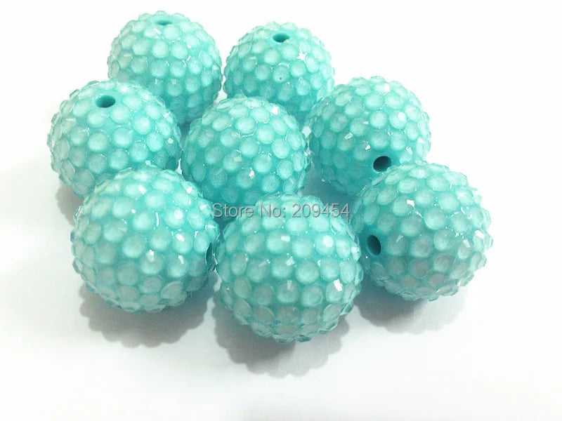 20mm 100pcs TQ-color Resin Rhinestone Beads