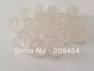 20mm Transparent Rhinestone Ball Beads, 100pcs/lot