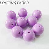 105pcs A39 Light Purple Chunky Acrylic Beads For Necklace Making