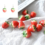 20mm 10pcs 3D Strawberry Resin Charms Pendant DIY Bracelet Womens Necklaces