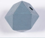 10pcs Colorful Hexagon Wood Beads for Jewelry Making DIY
