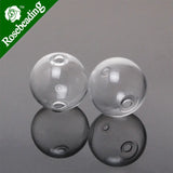 20mm Small Glass Globe 2 Holes Caliber 3mm 10pcs/lot