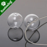 20mm Small Glass Globe 2 Holes Caliber 3mm 10pcs/lot