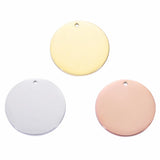 20mm 25mm Blank Stamping Round Discs Stainless Steel Charm Disk