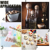 Natural Wooden Balls Unfinished No Hole Wood Beads for Crafts DIY Jewelry Making
