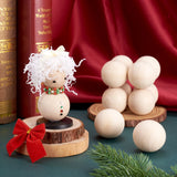 Natural Wooden Balls Unfinished No Hole Wood Beads for Crafts DIY Jewelry Making