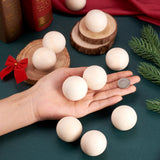 Natural Wooden Balls Unfinished No Hole Wood Beads for Crafts DIY Jewelry Making