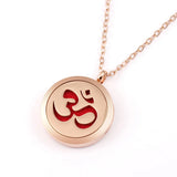 Magnetic Oil Diffuser Pendant Necklace 316L Stainless Steel Aromatherapy Jewelry