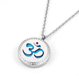 Magnetic Oil Diffuser Pendant Necklace 316L Stainless Steel Aromatherapy Jewelry