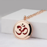 Magnetic Oil Diffuser Pendant Necklace 316L Stainless Steel Aromatherapy Jewelry
