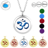 Magnetic Oil Diffuser Pendant Necklace 316L Stainless Steel Aromatherapy Jewelry