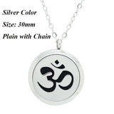 Magnetic Oil Diffuser Pendant Necklace 316L Stainless Steel Aromatherapy Jewelry