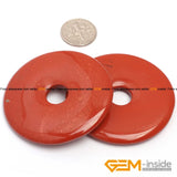 20mm 40mm 50mm Red Jaspers Donut Shape Bead Natural Stone DIY Jewelry Making
