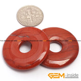 20mm 40mm 50mm Red Jaspers Donut Shape Bead Natural Stone DIY Jewelry Making