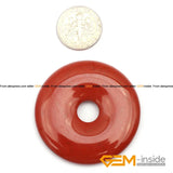 20mm 40mm 50mm Red Jaspers Donut Shape Bead Natural Stone DIY Jewelry Making