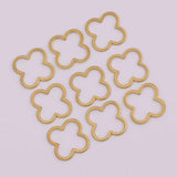 20mm 5pcs Copper Flower Leaves Pendant Charms for Earring Making