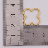 20mm 5pcs Copper Flower Leaves Pendant Charms for Earring Making