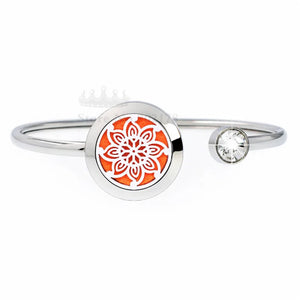 Aroma Locket Bangle Essential Oils Diffuser Bracelet