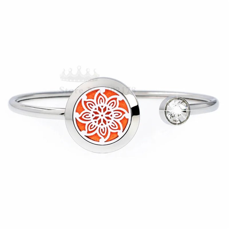 Aroma Locket Bangle Essential Oils Diffuser Bracelet