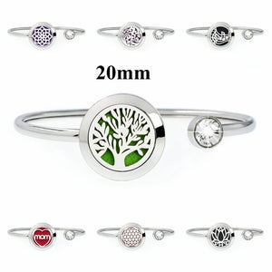 Aroma Locket Bangle Essential Oils Diffuser Bracelet